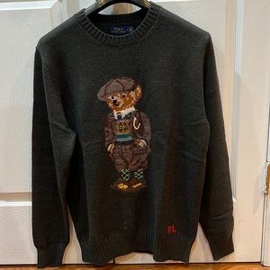 NWT men’s Ralph Lauren bear sweater size M